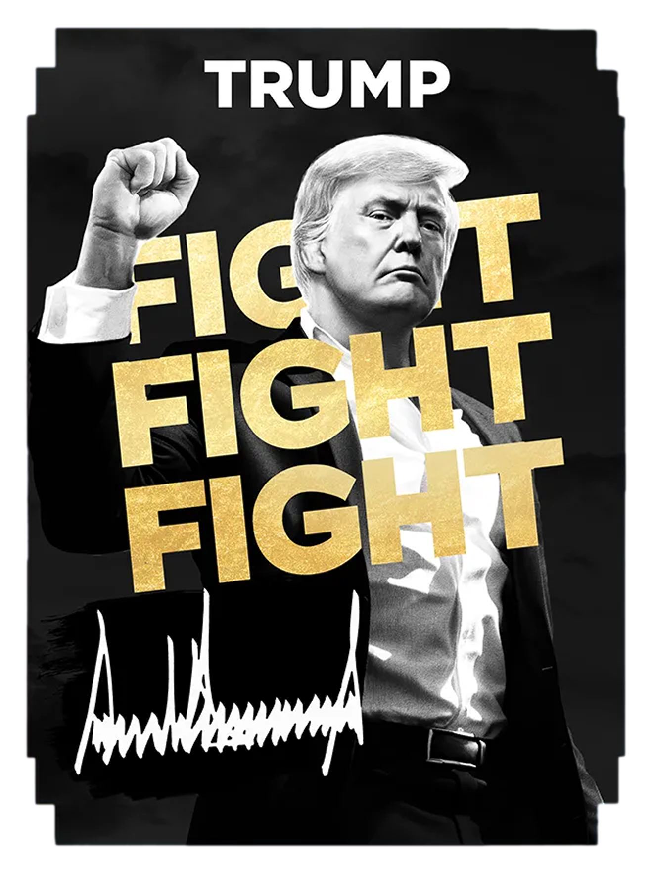 TRUMP Fight Fight Fight collectible card